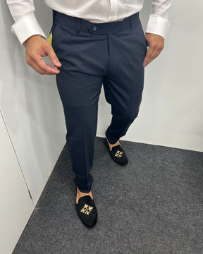 Navy Blue Flexiwaist Business Class Formal Pant