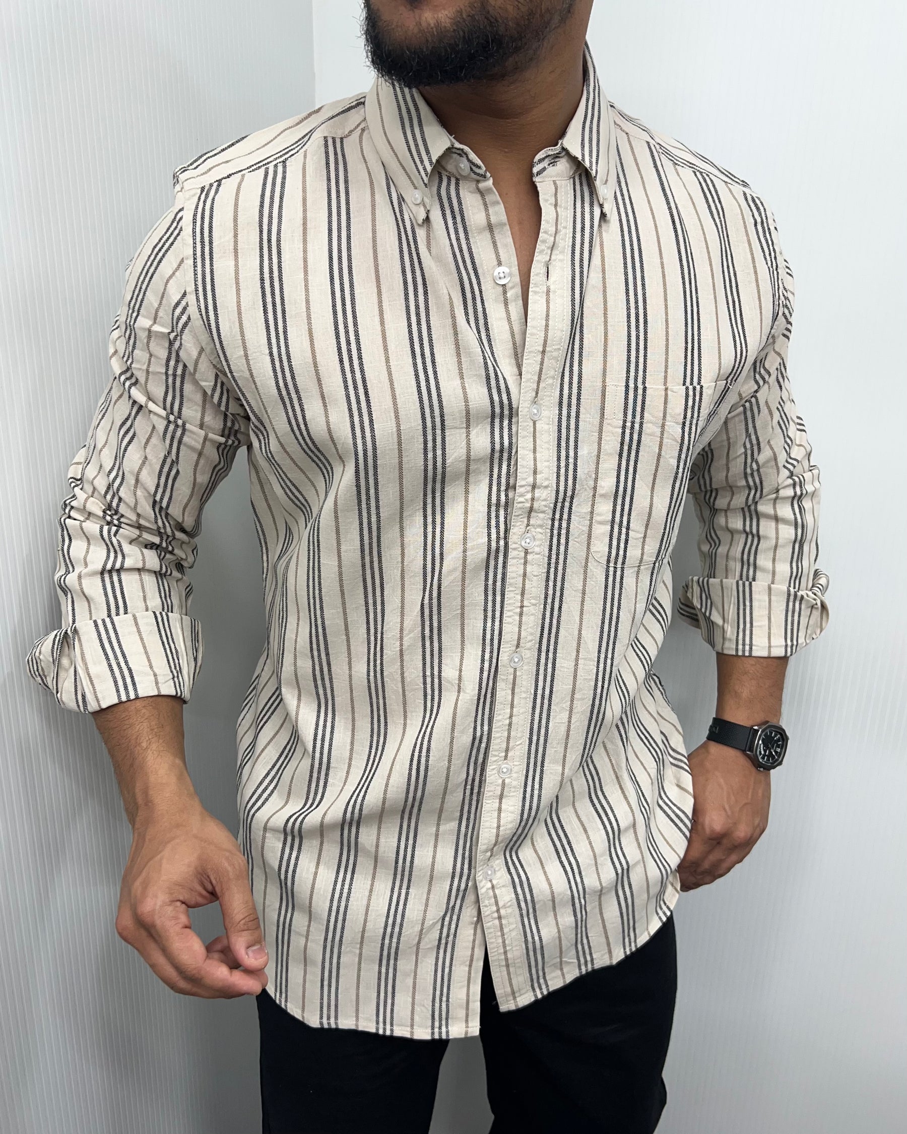 Cotton Linen Lining Shirt
