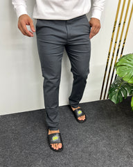 Mill Made Dark Gray Cotton Linen Pant