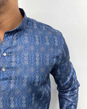 Jari Fabric Printed Premium Short Kurta