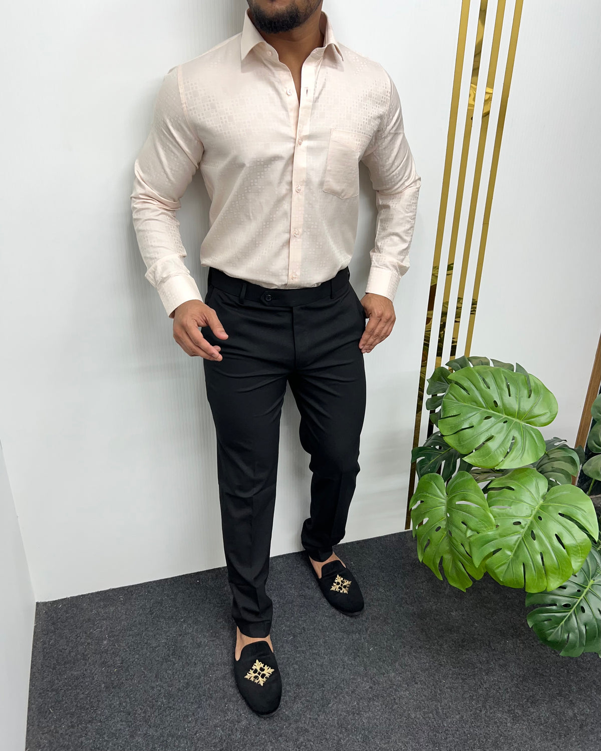 Peach Premium Giza Finish Shirt