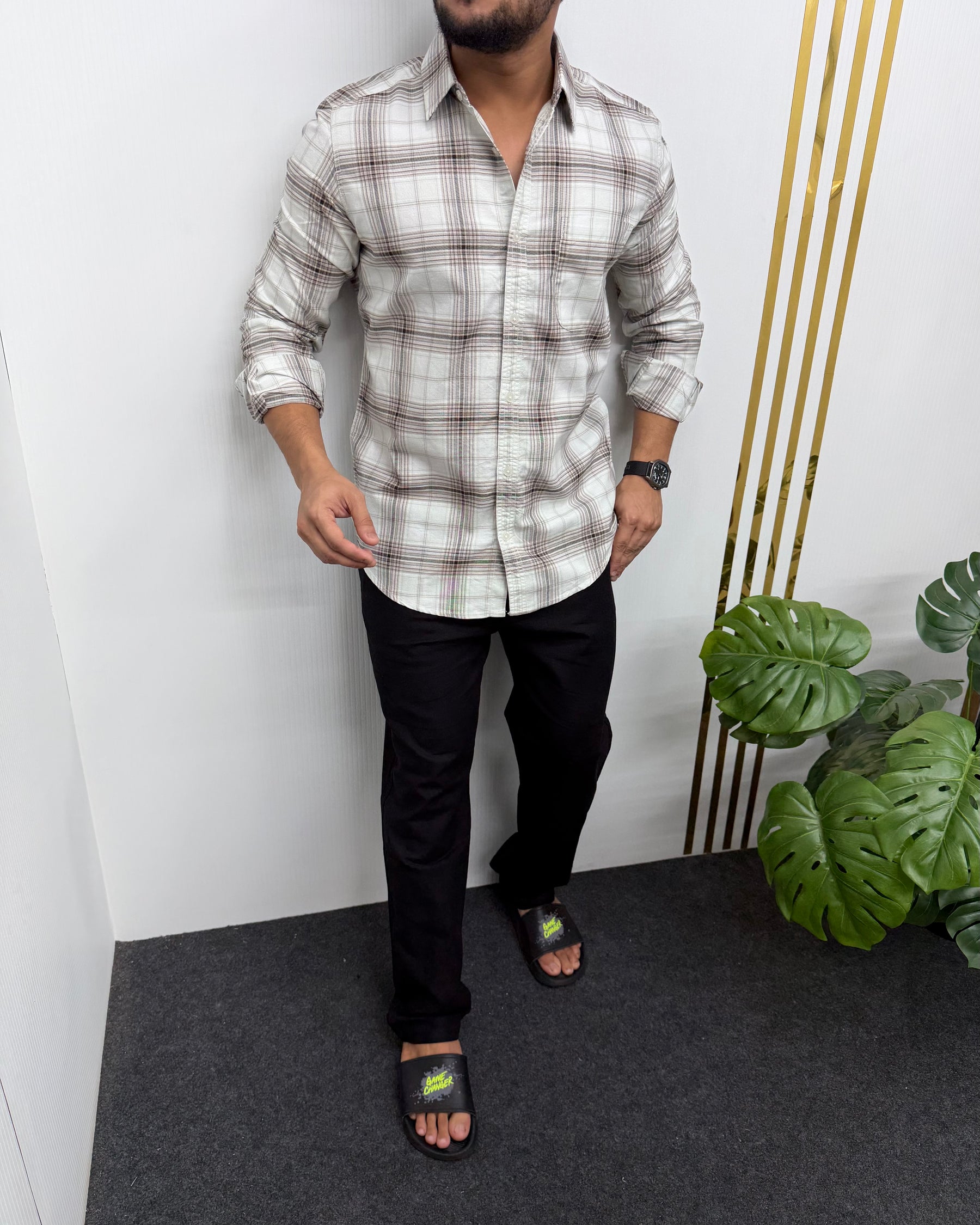Superfine Cotton Checks Shirt