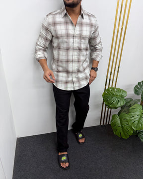 Superfine Cotton Checks Shirt