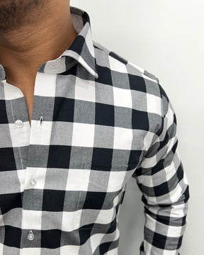 Black Checkered Shirt