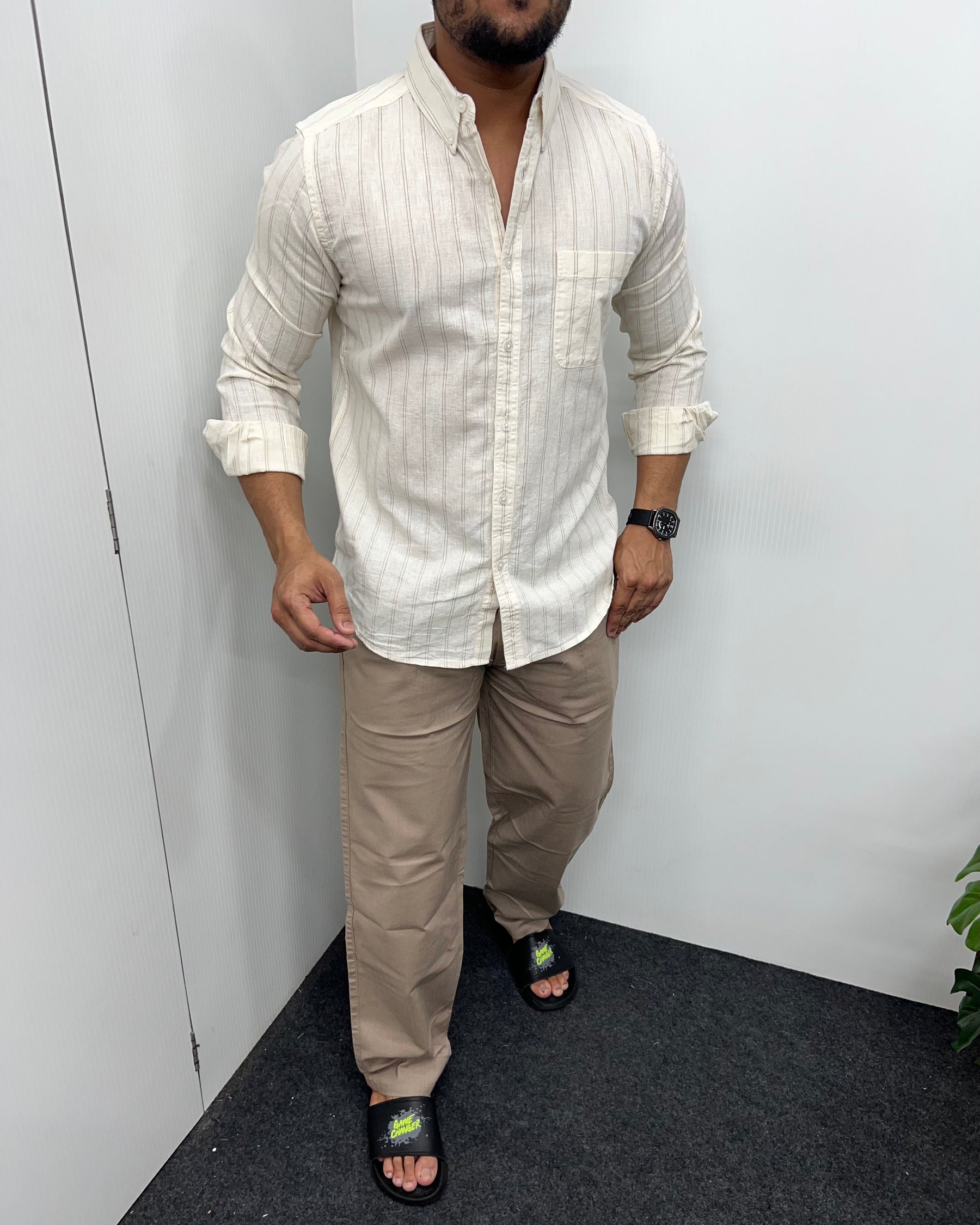 Cotton Linen Lining Shirt