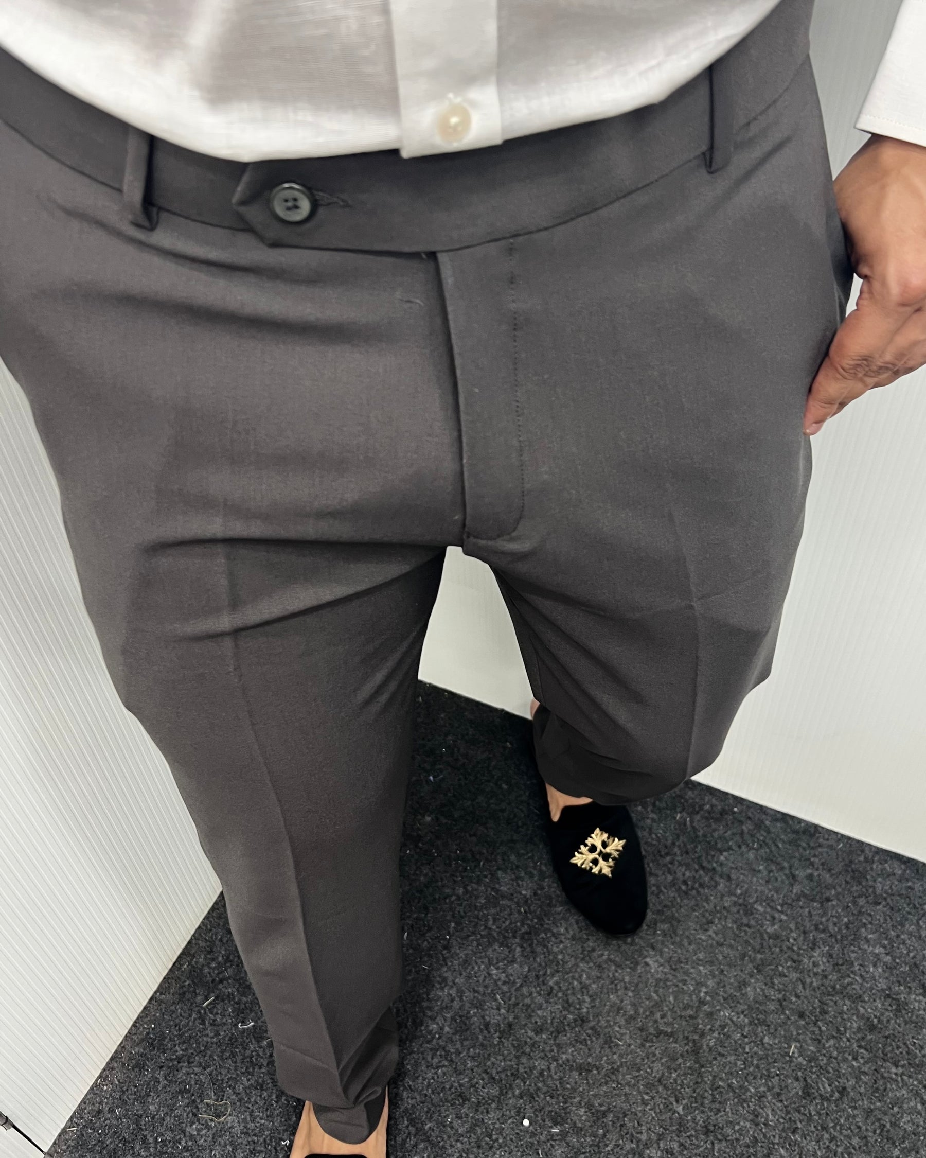 Coffee Flexiwaist Business Class Formal Pant