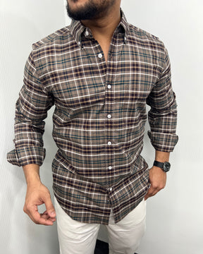Cotton Oxford Checks Shirt