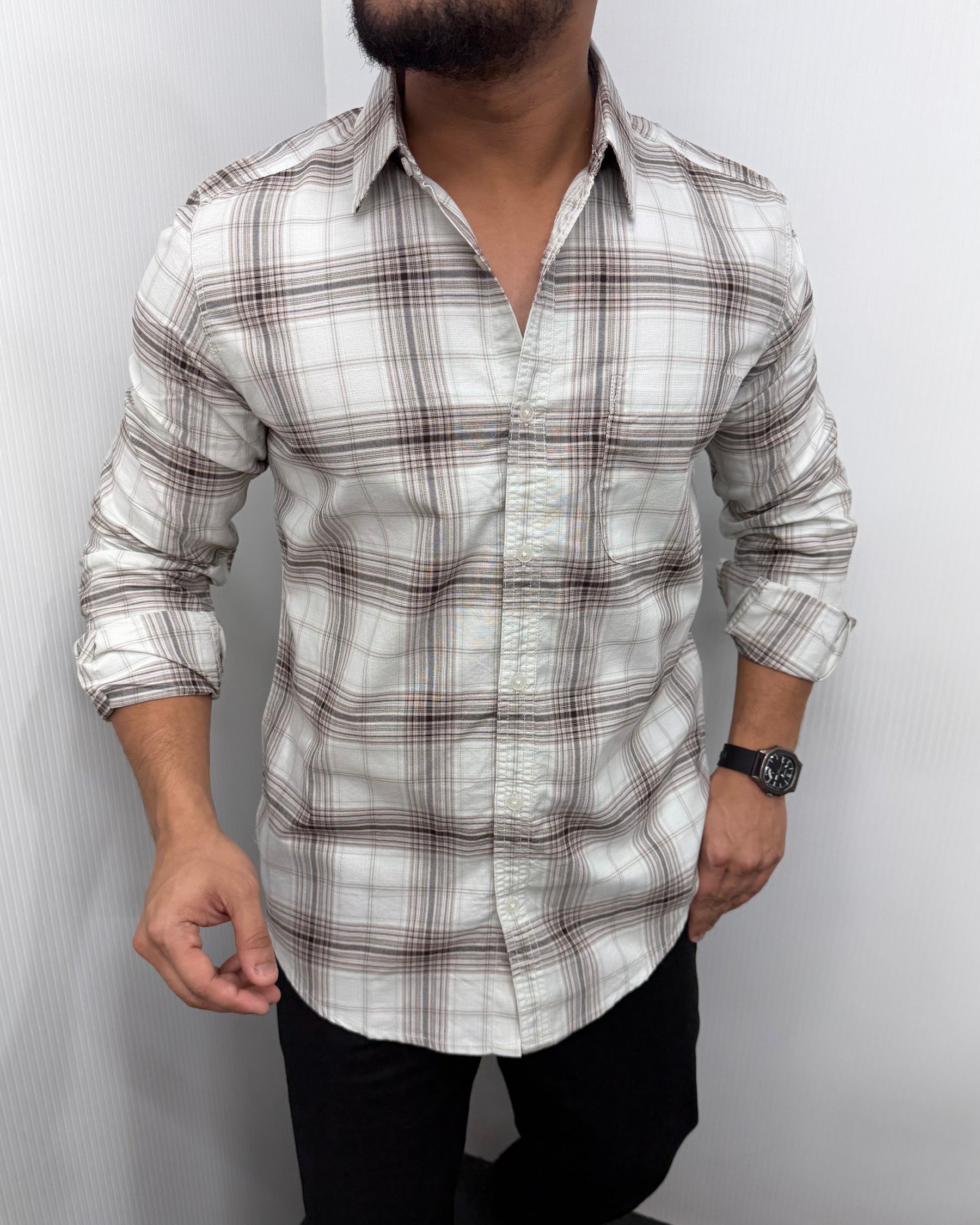 Superfine Cotton Checks Shirt