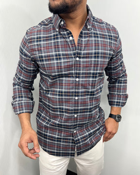 Cotton Oxford Checks Shirt