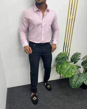 Pink Cotton Gingham Checks Shirt