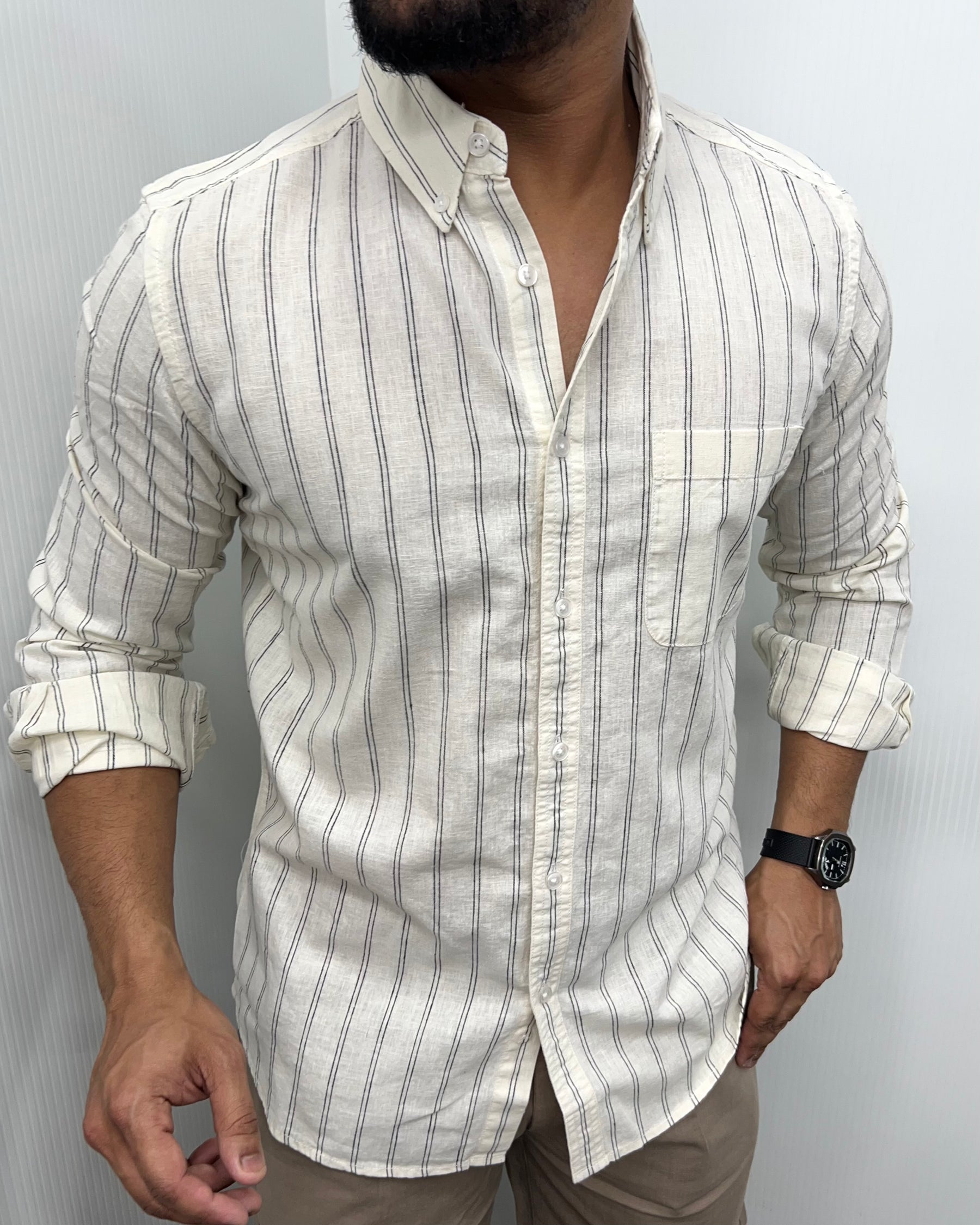 Cotton Linen Lining Shirt