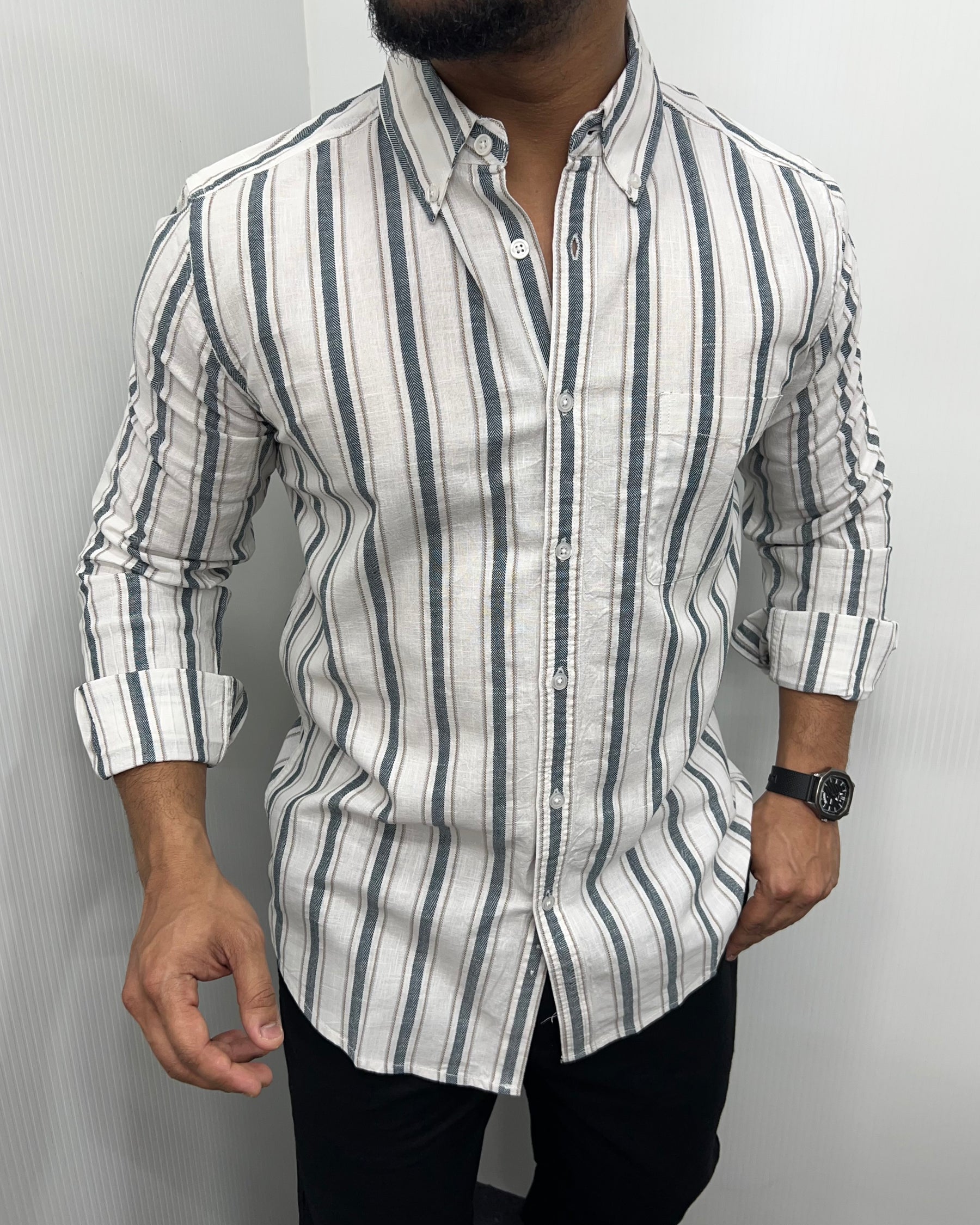 Cotton Linen Lining Shirt
