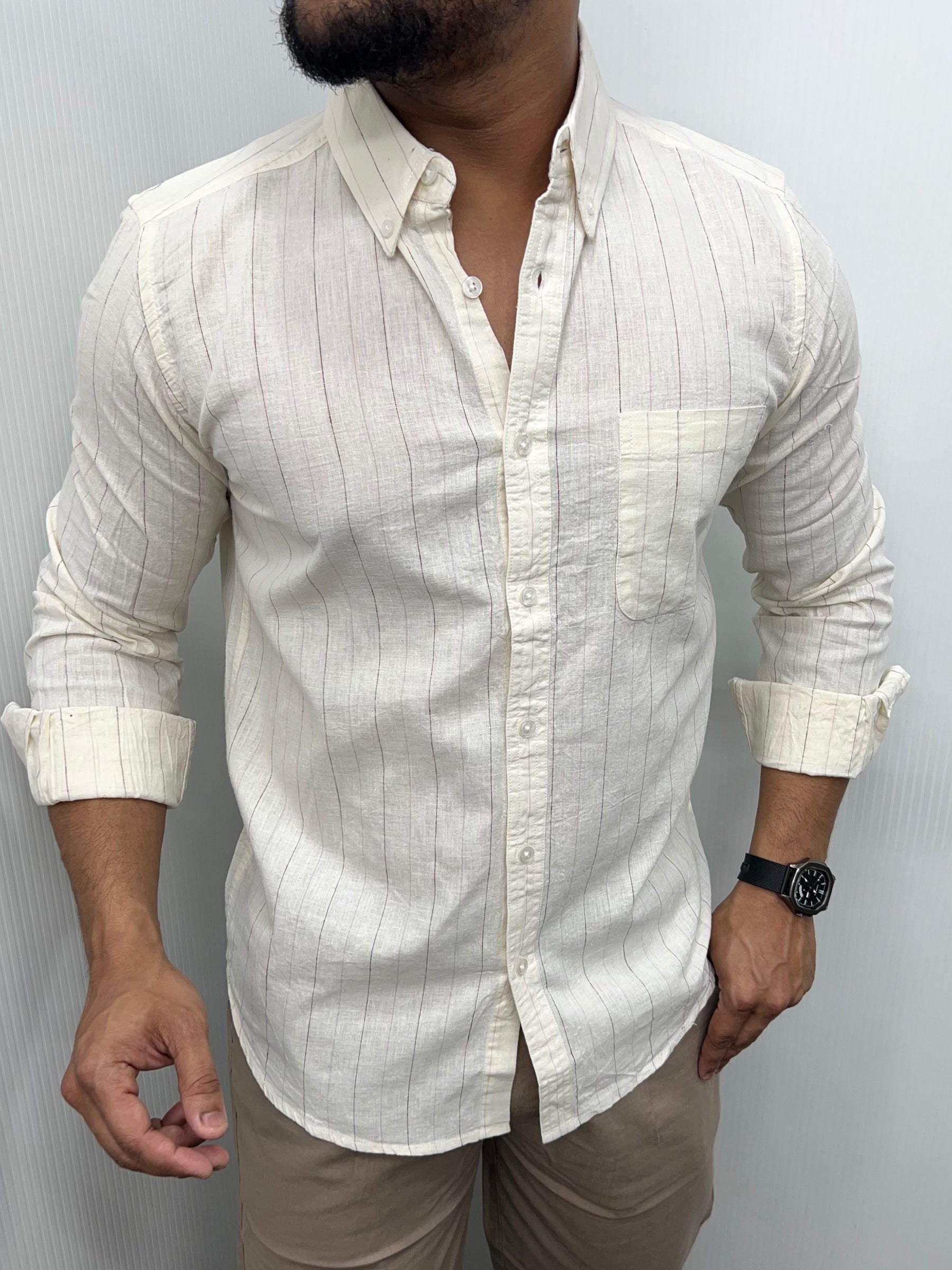 Cotton Linen Lining Shirt