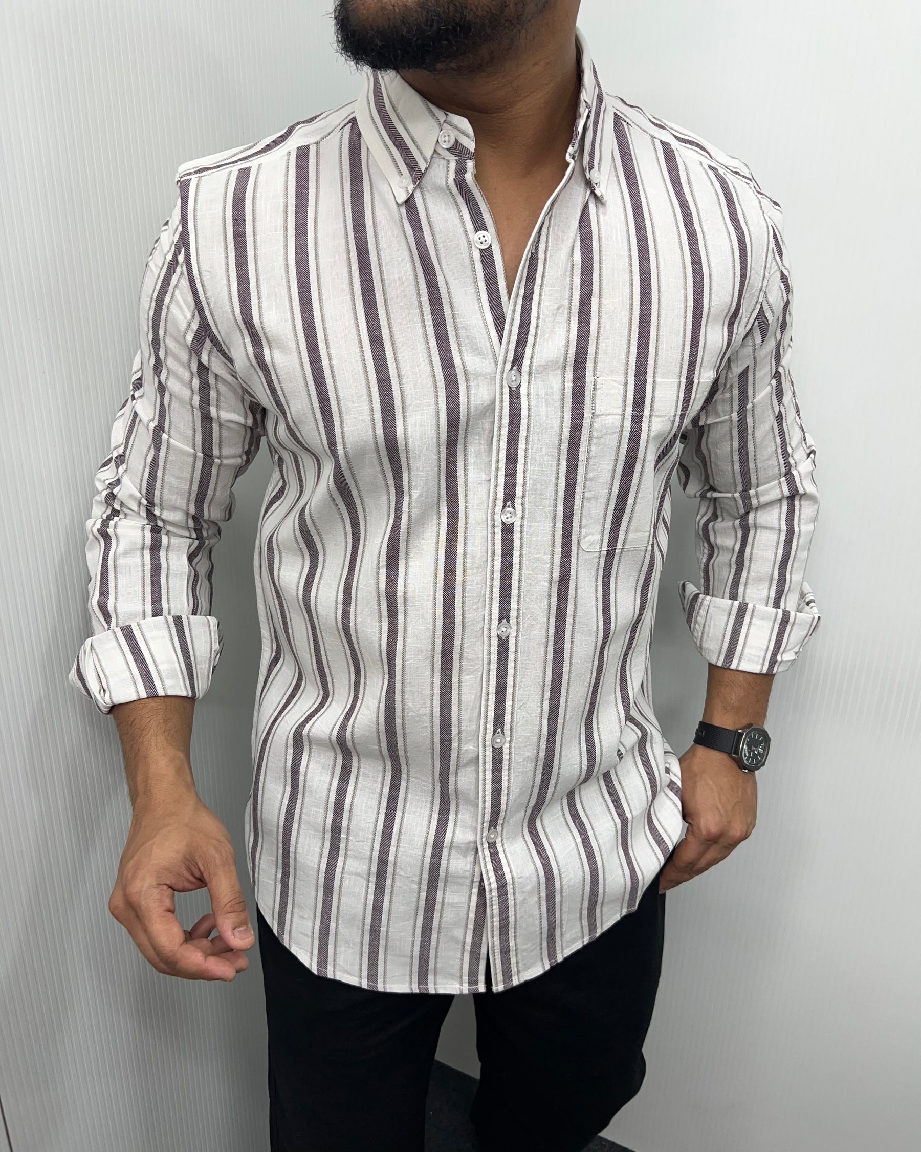 Cotton Linen Lining Shirt