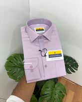 Lavender Cotton Satin Lycra Shirt