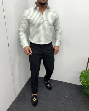 Pista Oxford Premium Fine Cotton Vertical Striped Shirt