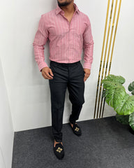 Onion Oxford Premium Fine Cotton Vertical Striped Shirt