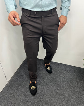 Dark Brown Flexiwaist Business Class Formal Pant