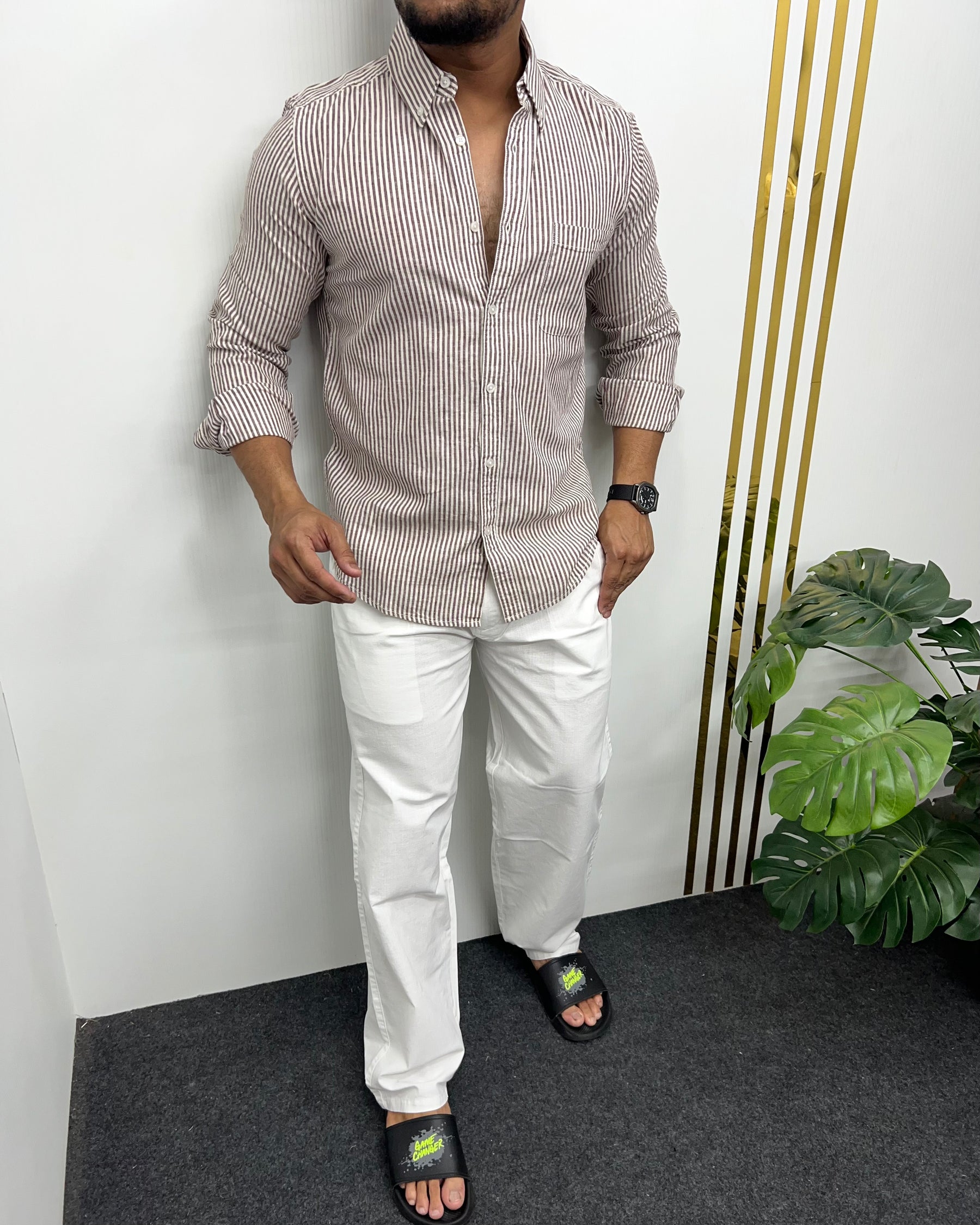 Cotton Linen Lining Shirt