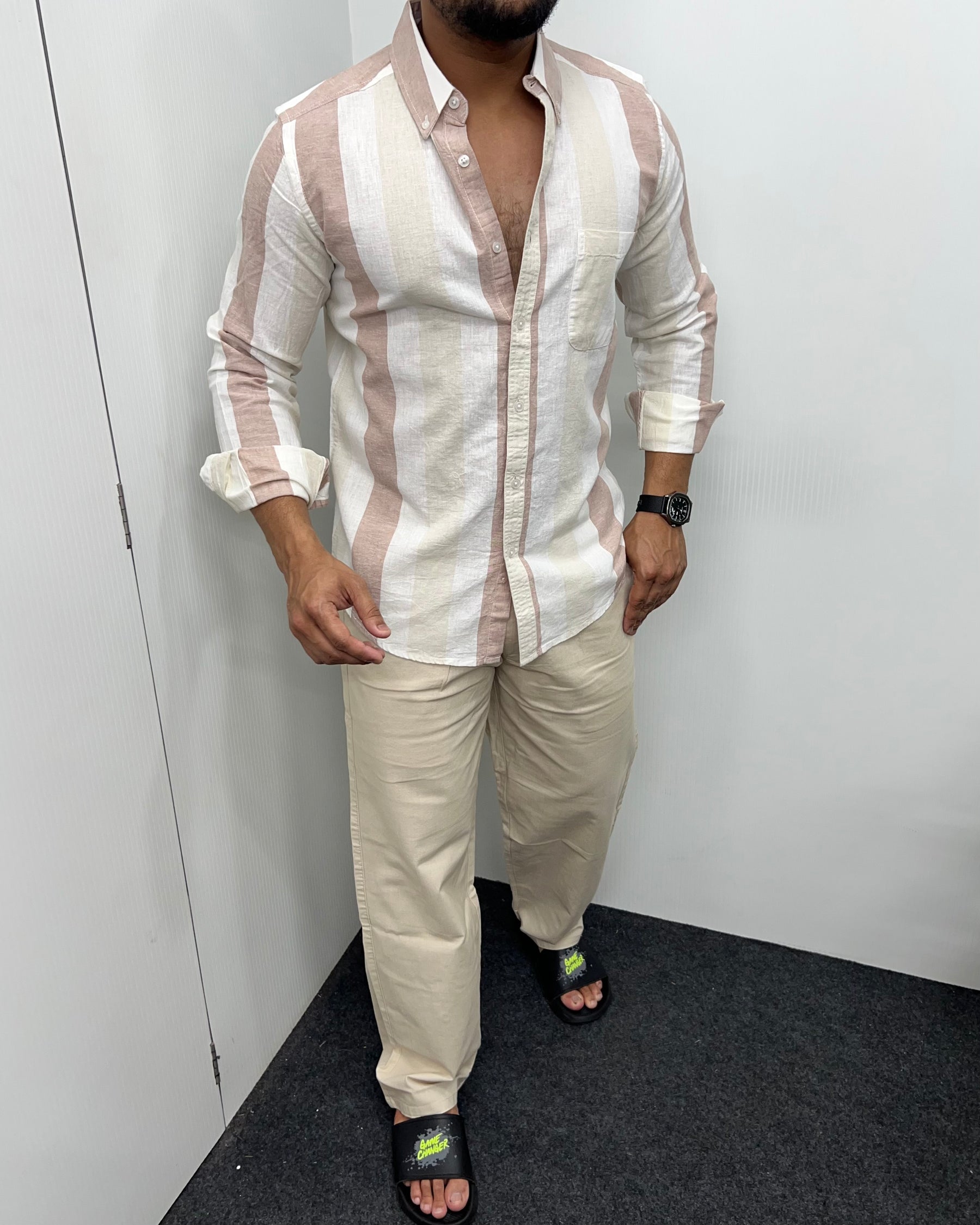 Cotton Linen Lining Shirt