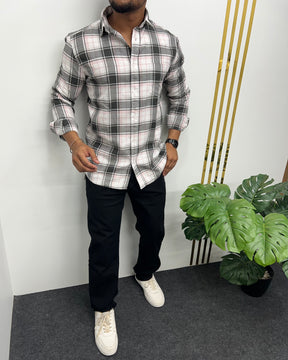 Cotton Dobby Casual Checks Shirt