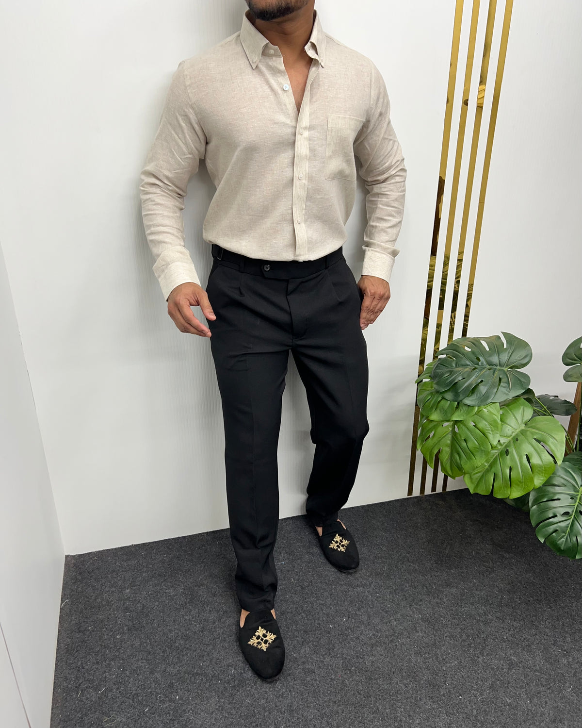 Natural Cotton Linen Shirt