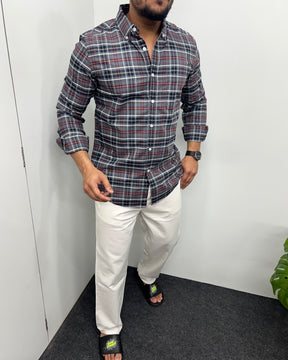 Cotton Oxford Checks Shirt
