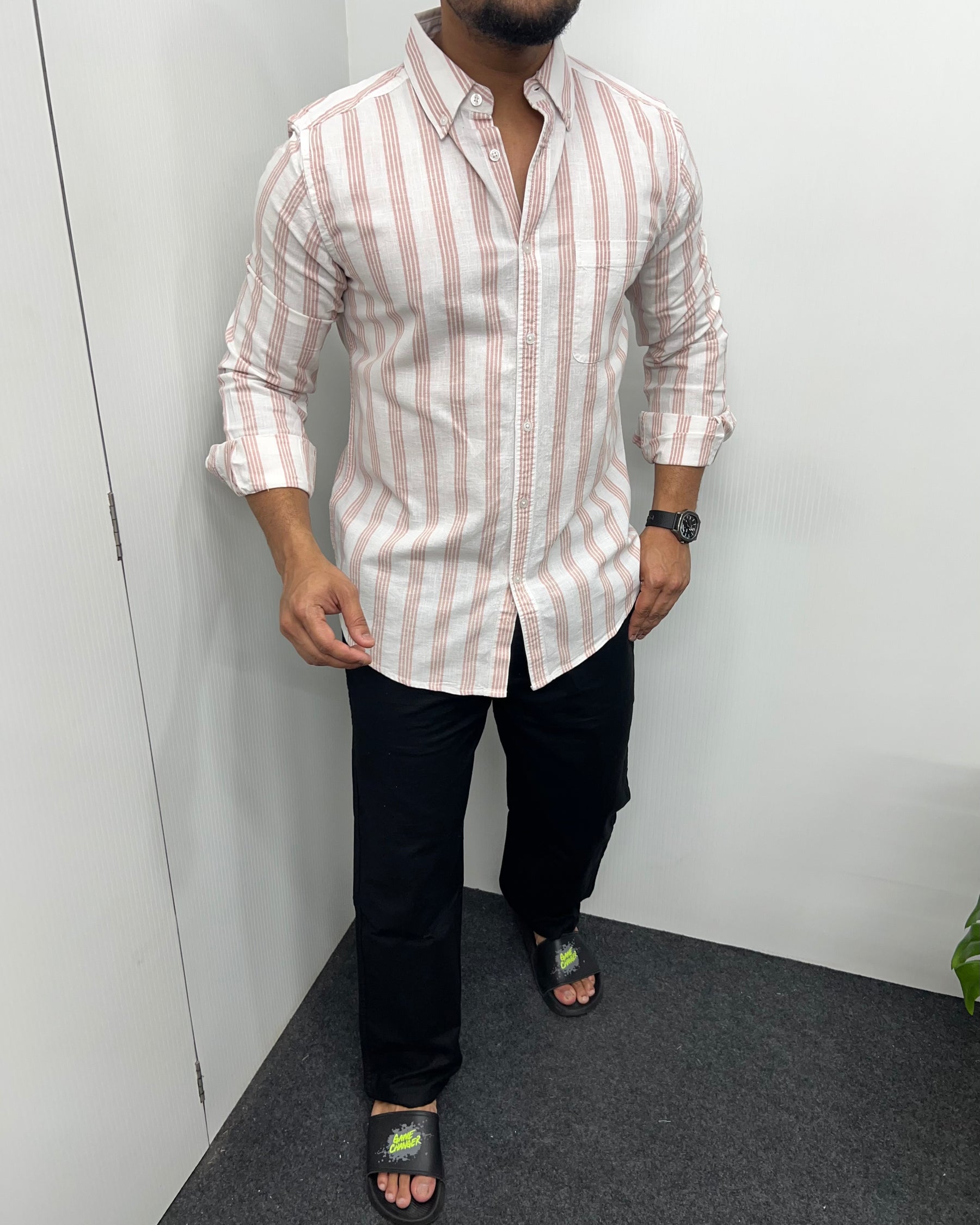 Cotton Linen Lining Shirt