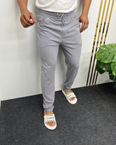 Light Gray Premium Cotton Matty Track Pant