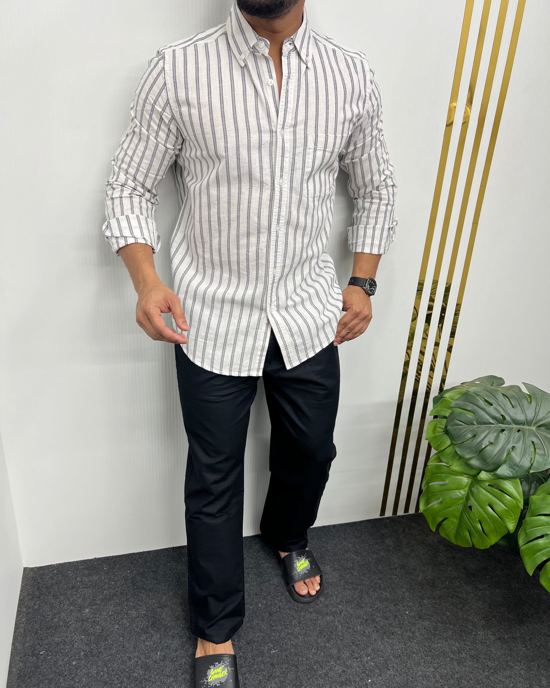 Cotton Linen Lining Shirt