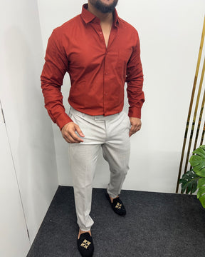 Carrot Business Class Oxford Lycra Formal Shirt