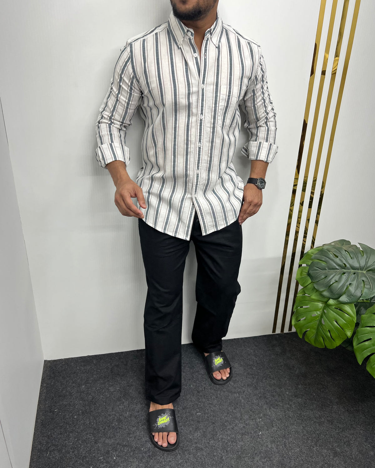 Cotton Linen Lining Shirt