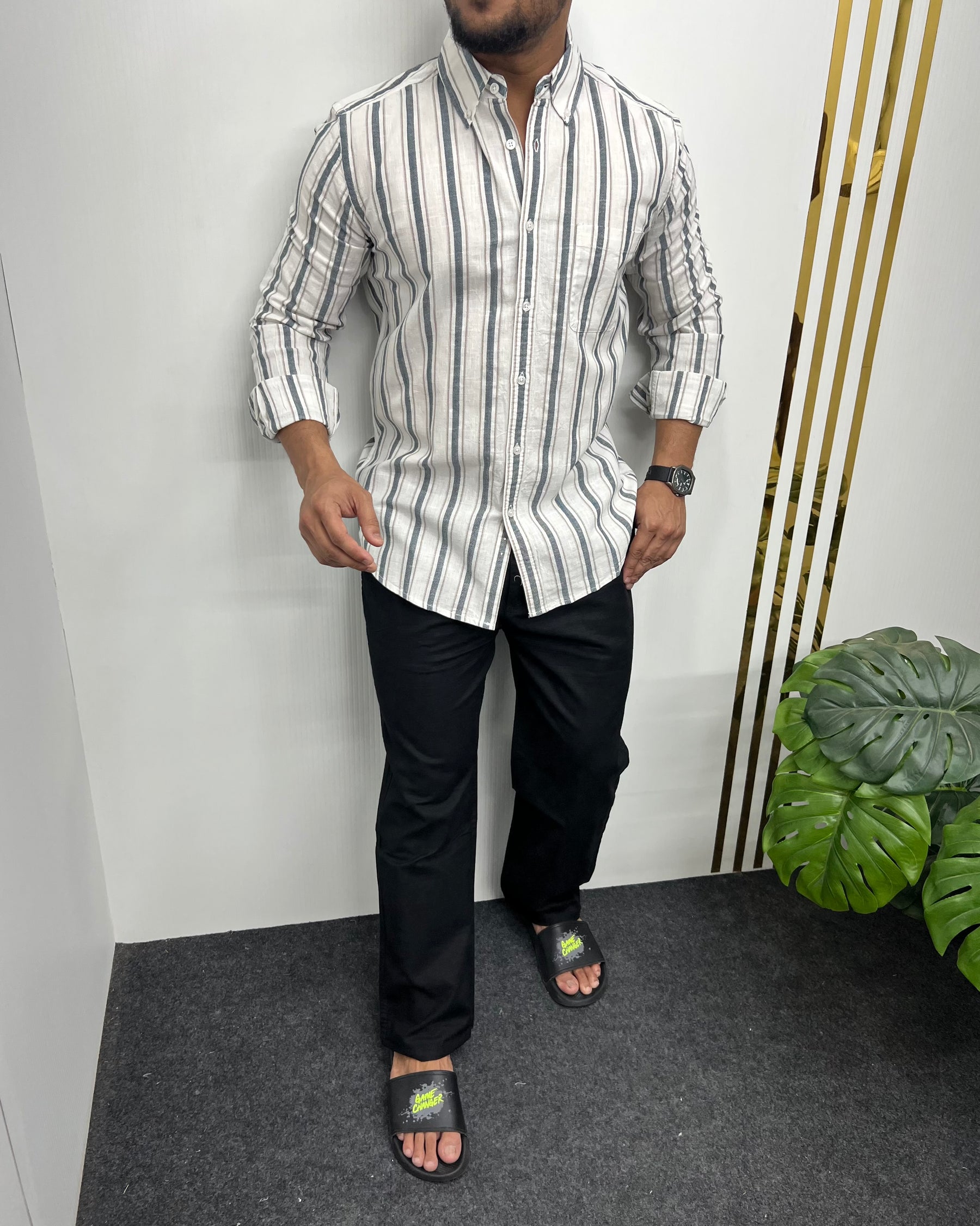 Cotton Linen Lining Shirt