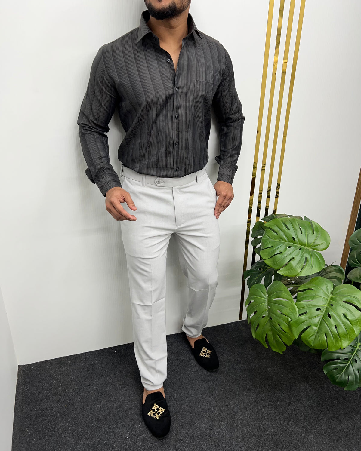 Dusty Gray Premium Giza Finish Shirt