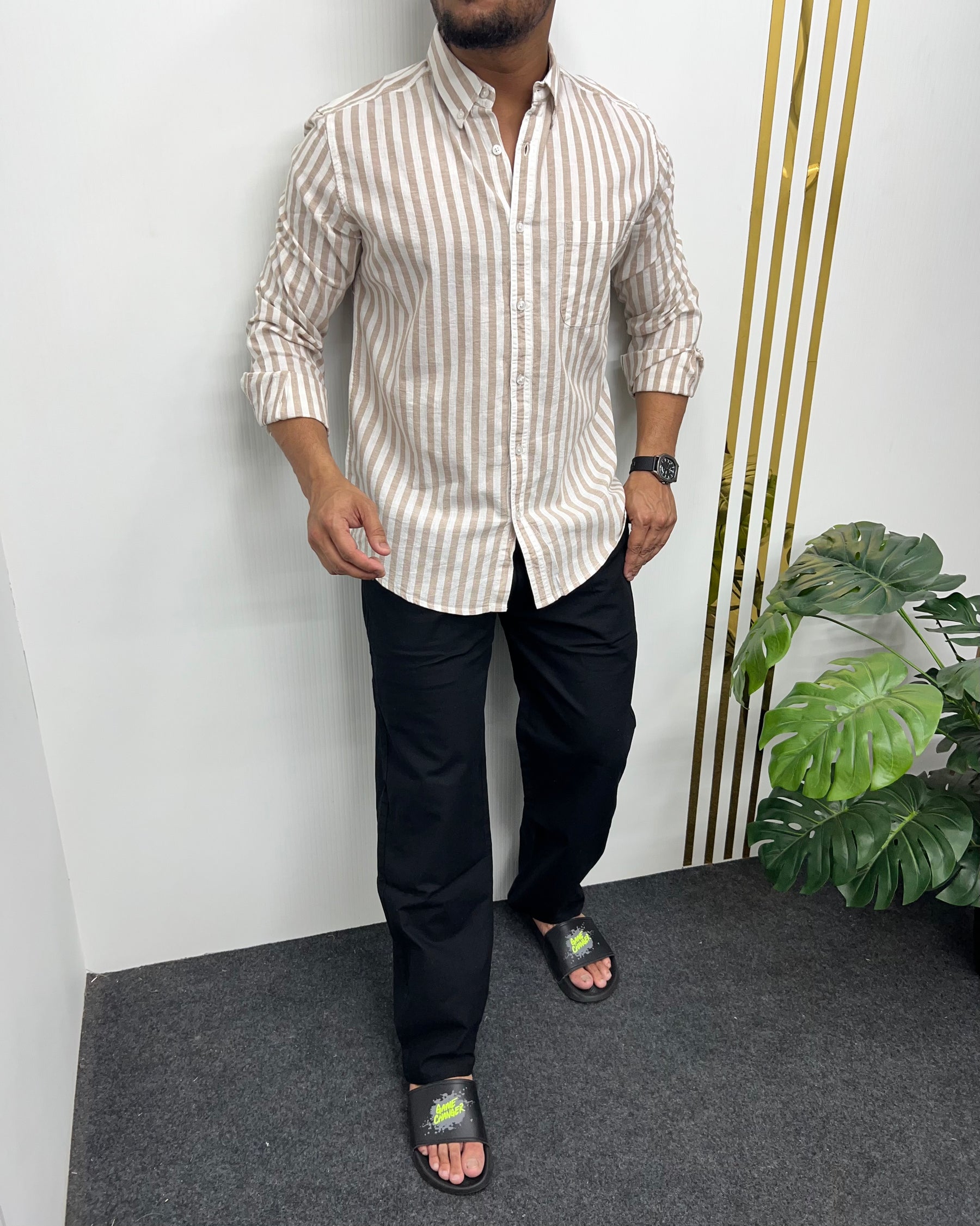 Cotton Linen Lining Shirt