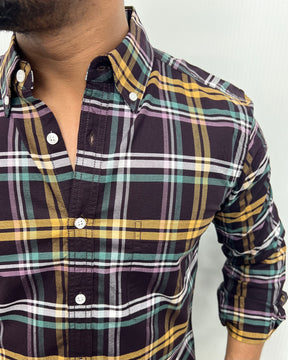 Cotton Oxford Checks Shirt