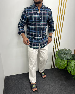 Cotton Oxford Checks Shirt