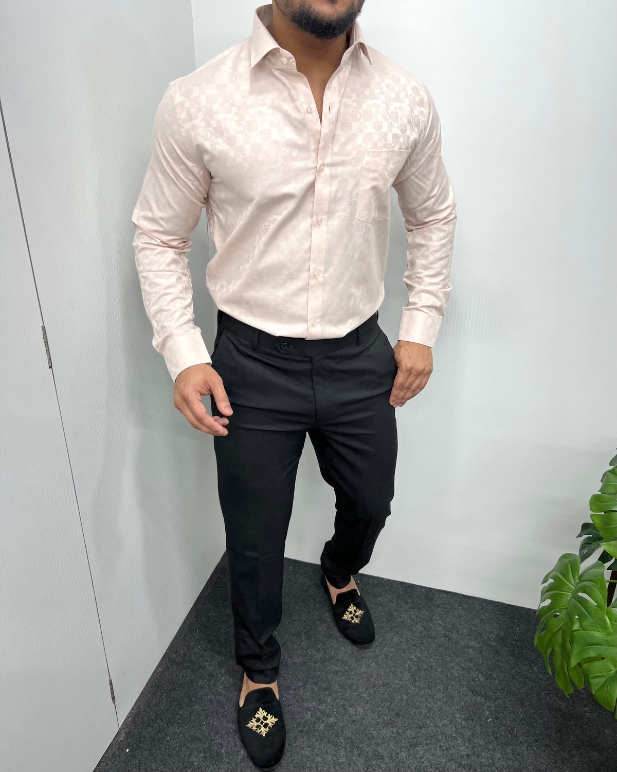 Peach Premium Giza Finish Shirt
