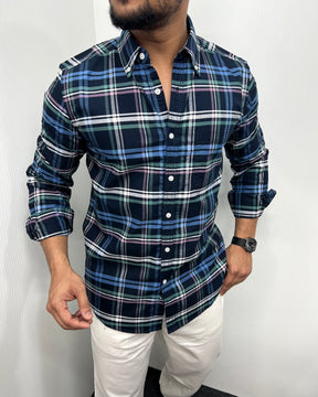 Cotton Oxford Checks Shirt