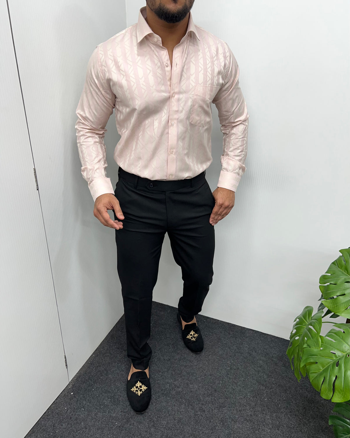 Peach Premium Giza Finish Shirt