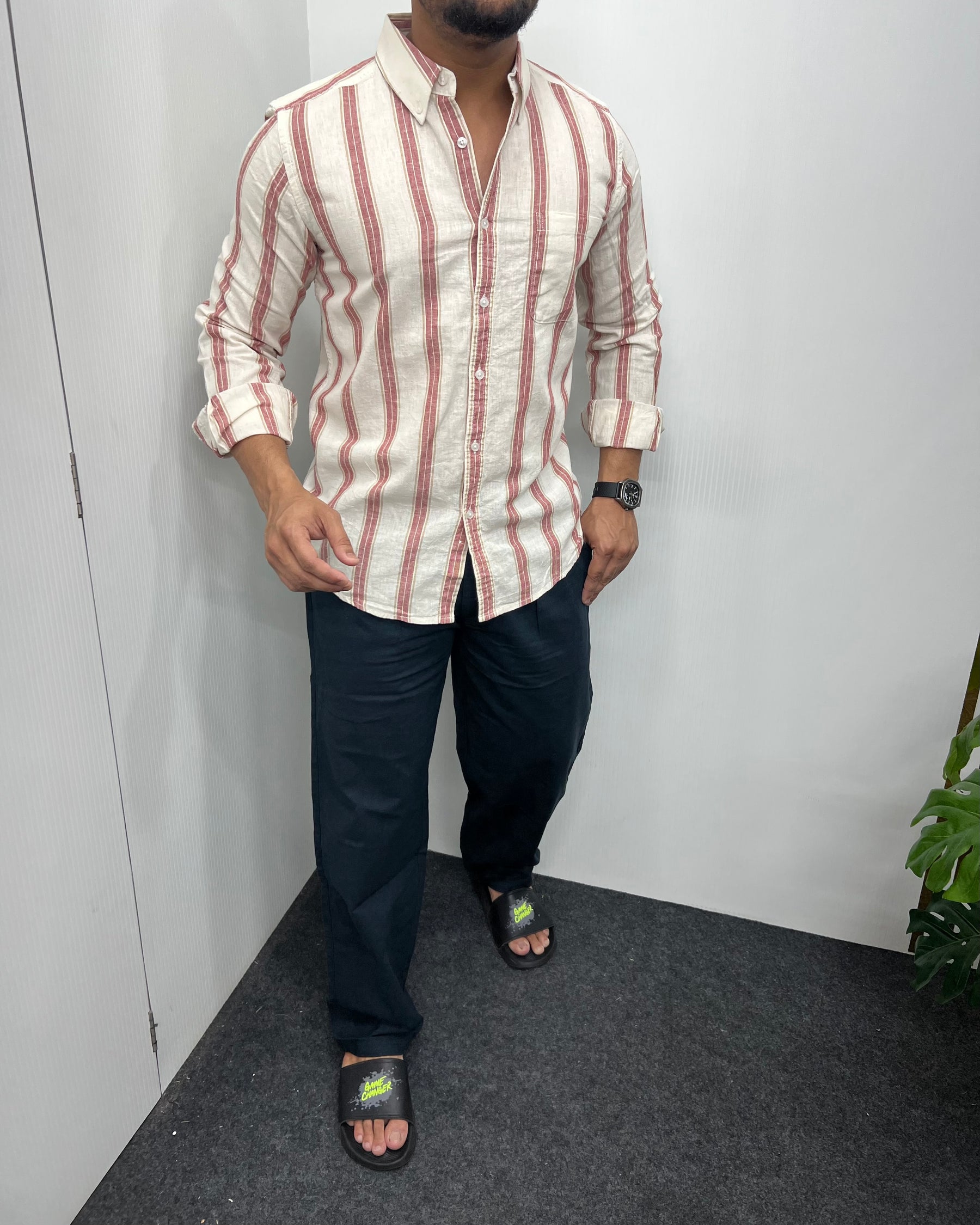 Cotton Linen Lining Shirt