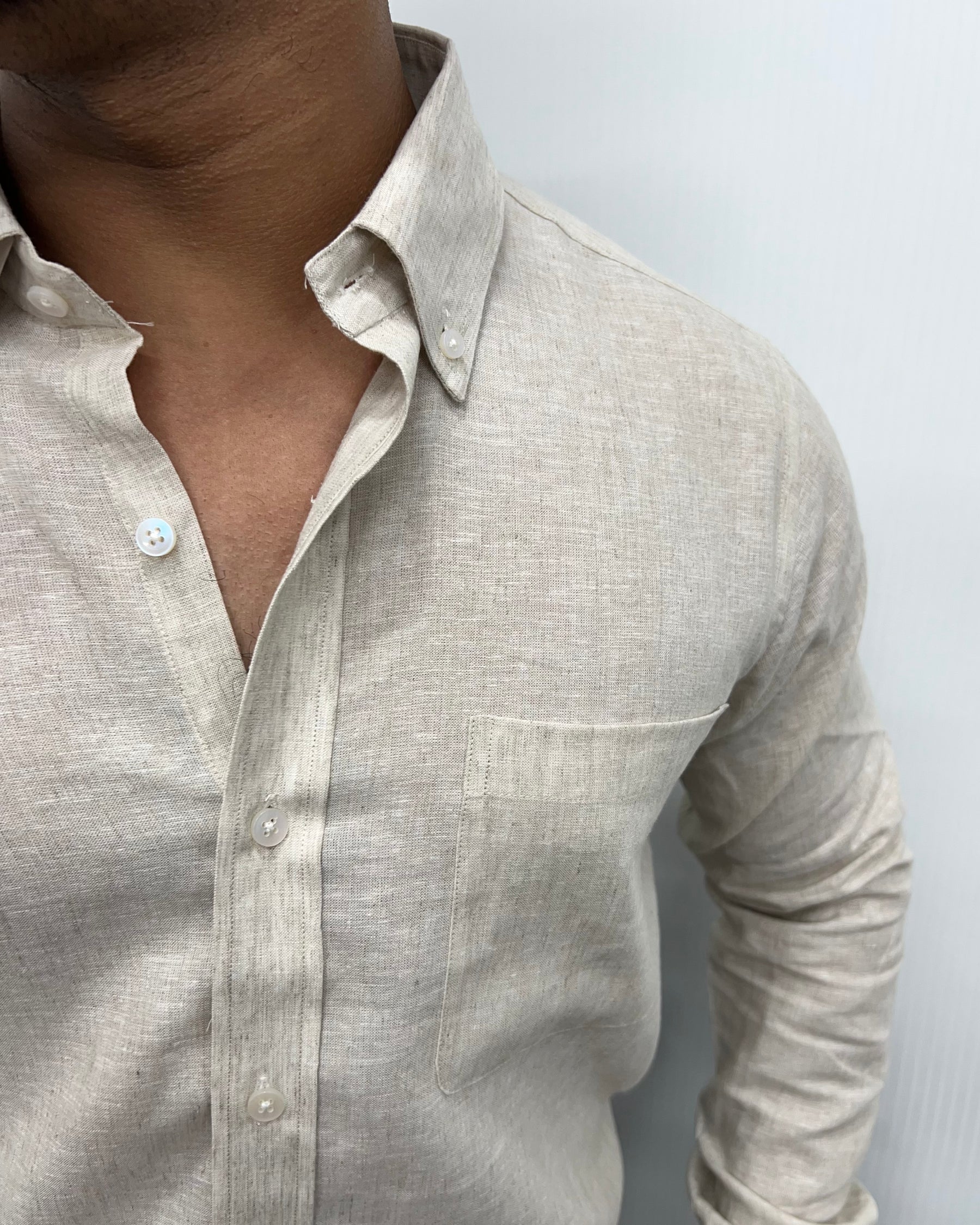Natural Cotton Linen Shirt