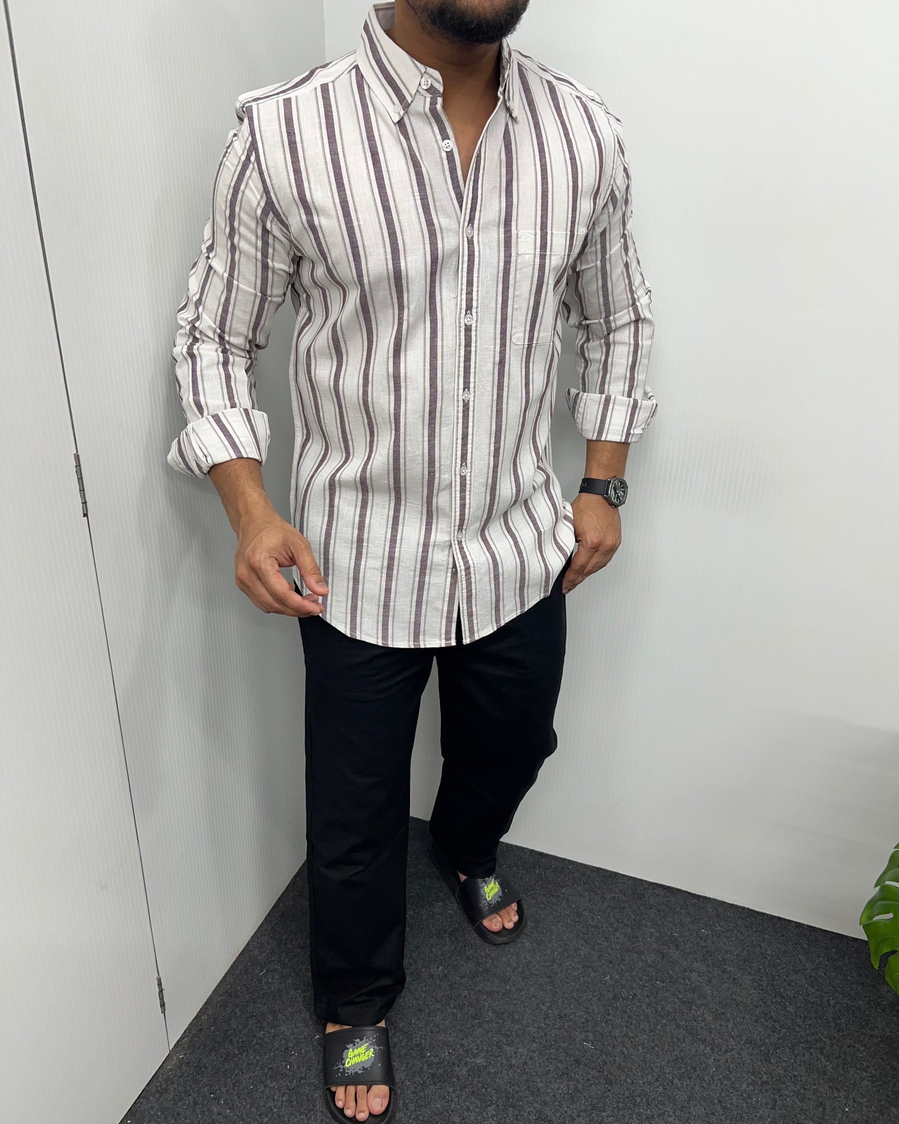 Cotton Linen Lining Shirt