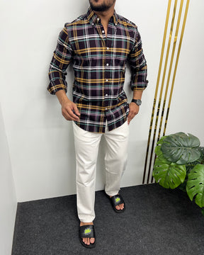 Cotton Oxford Checks Shirt